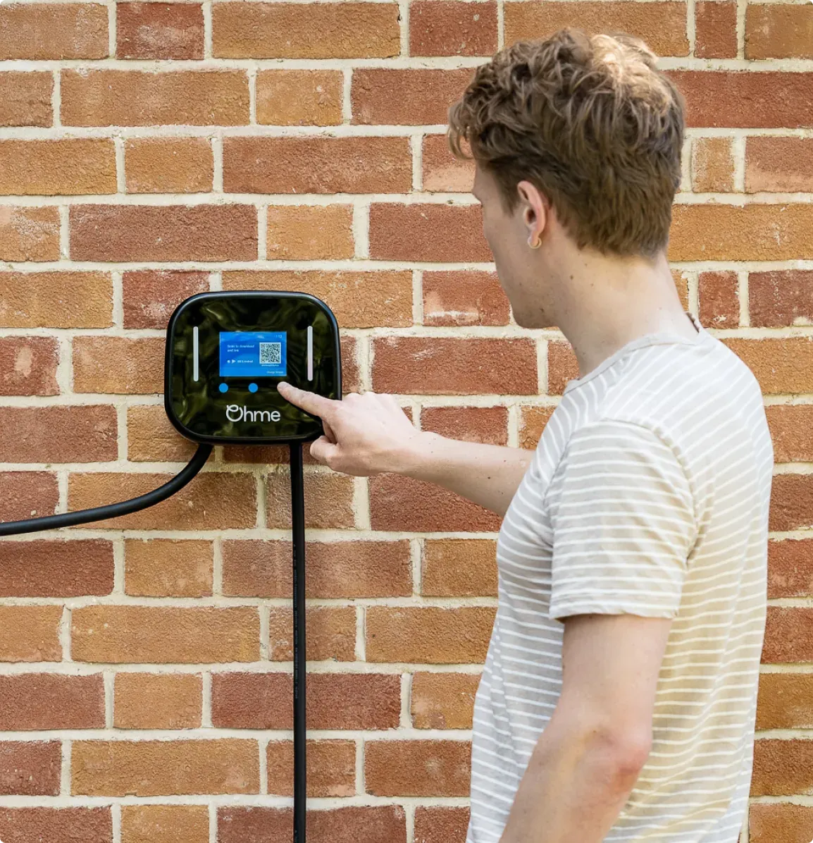 Jay's Ohme charger installed at home